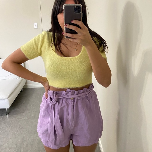 🛍️NEW ZARA HIGH WAISTED SHORTS - Picture 1 of 5